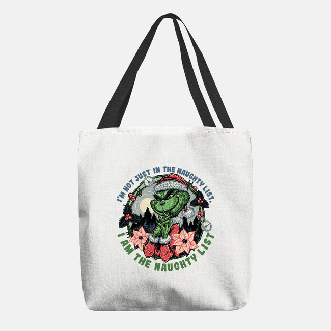 I Am The Naughty List-None-Basic Tote-Bag-glitchygorilla