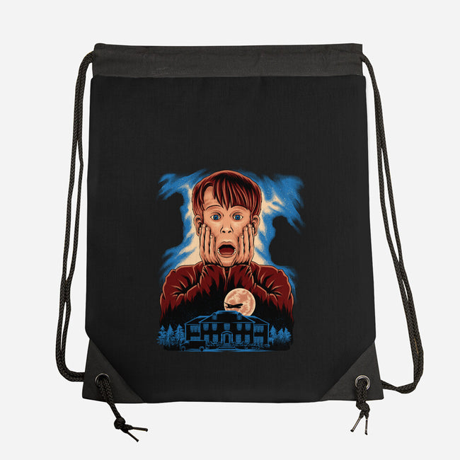 Left Alone-None-Drawstring-Bag-rmatix