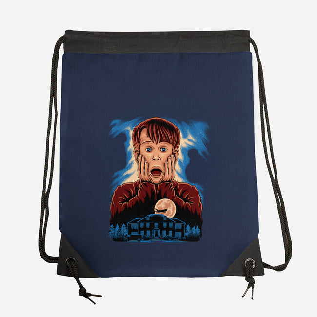 Left Alone-None-Drawstring-Bag-rmatix