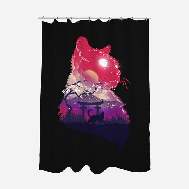 Galacticat-None-Polyester-Shower Curtain-hypertwenty