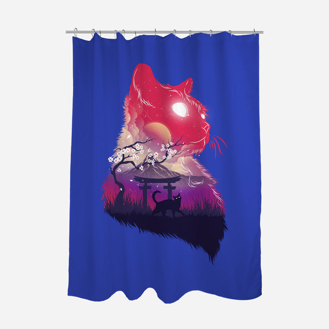 Galacticat-None-Polyester-Shower Curtain-hypertwenty