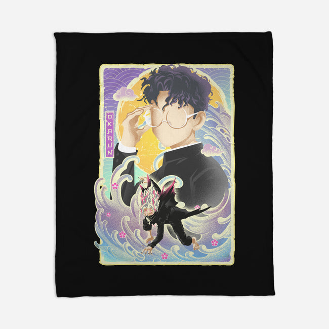 Great Wave Ken Takamura-None-Fleece-Blanket-hypertwenty