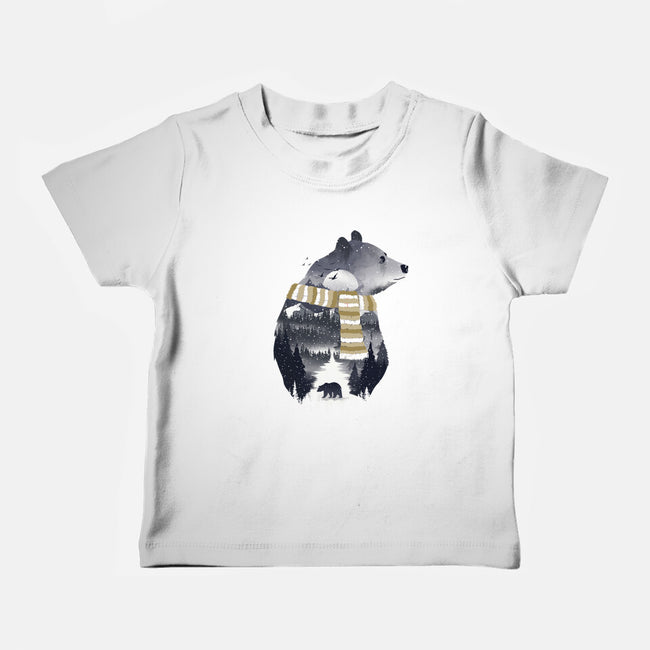 Cold Adventure Awaits-Baby-Basic-Tee-dandingeroz