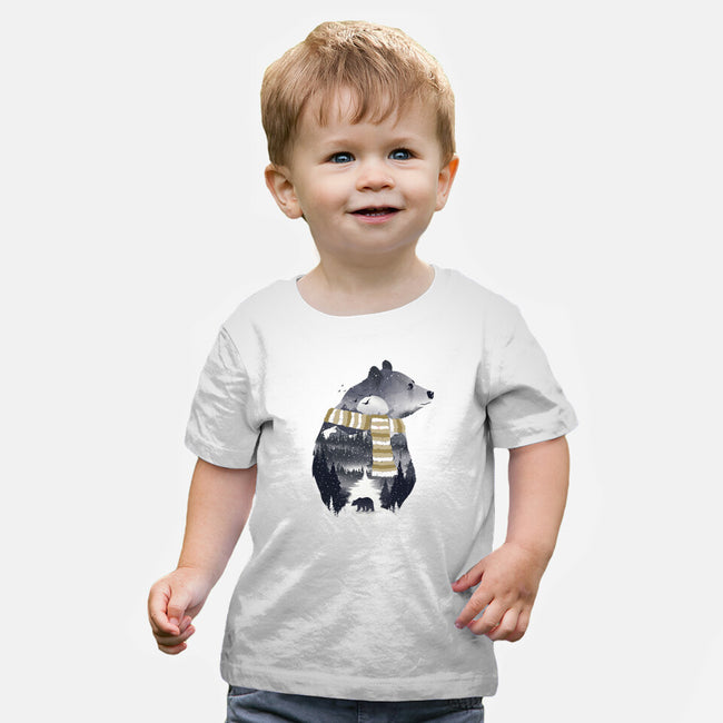 Cold Adventure Awaits-Baby-Basic-Tee-dandingeroz