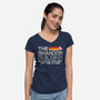 The Shandor Building-Womens-V-Neck-Tee-DrMonekers