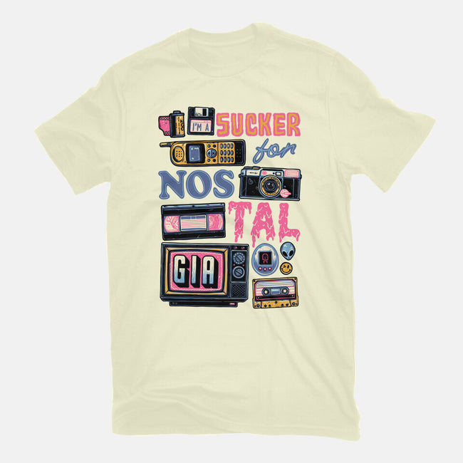 Sucker For Nostalgia-Mens-Basic-Tee-glitchygorilla