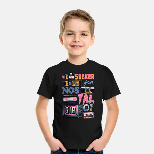 Sucker For Nostalgia-Youth-Basic-Tee-glitchygorilla