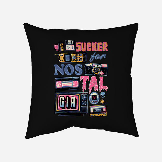 Sucker For Nostalgia-None-Removable Cover w Insert-Throw Pillow-glitchygorilla