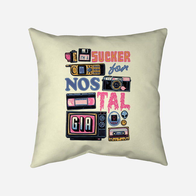 Sucker For Nostalgia-None-Removable Cover w Insert-Throw Pillow-glitchygorilla