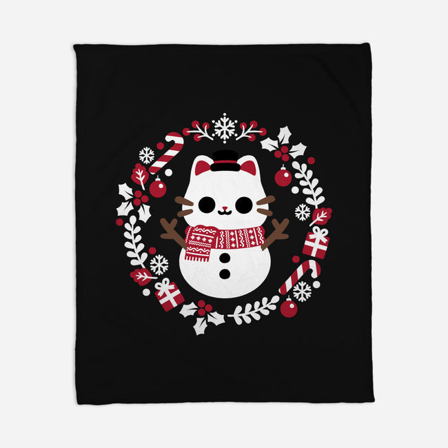 Furosty The Snowcat-None-Fleece-Blanket-NemiMakeit