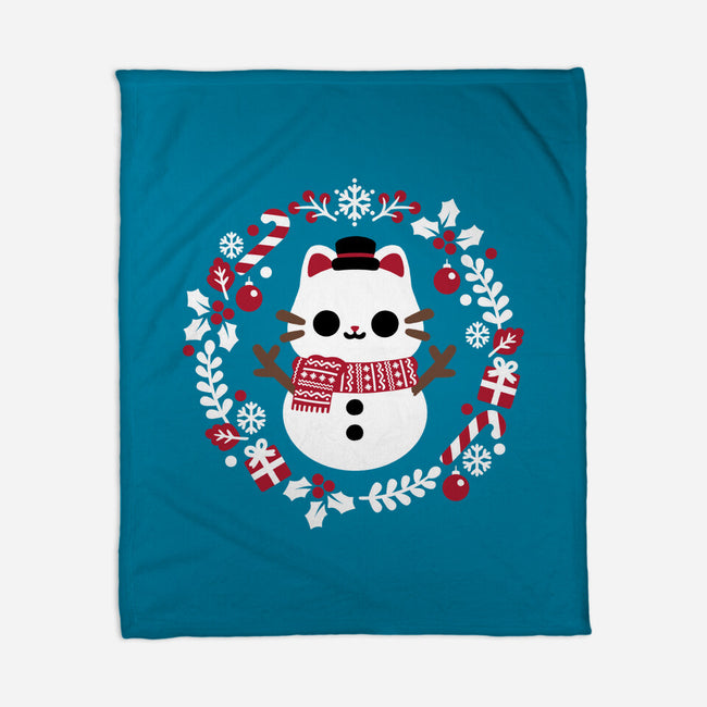 Furosty The Snowcat-None-Fleece-Blanket-NemiMakeit