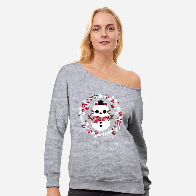 Furosty The Snowcat-Womens-Off Shoulder-Sweatshirt-NemiMakeit