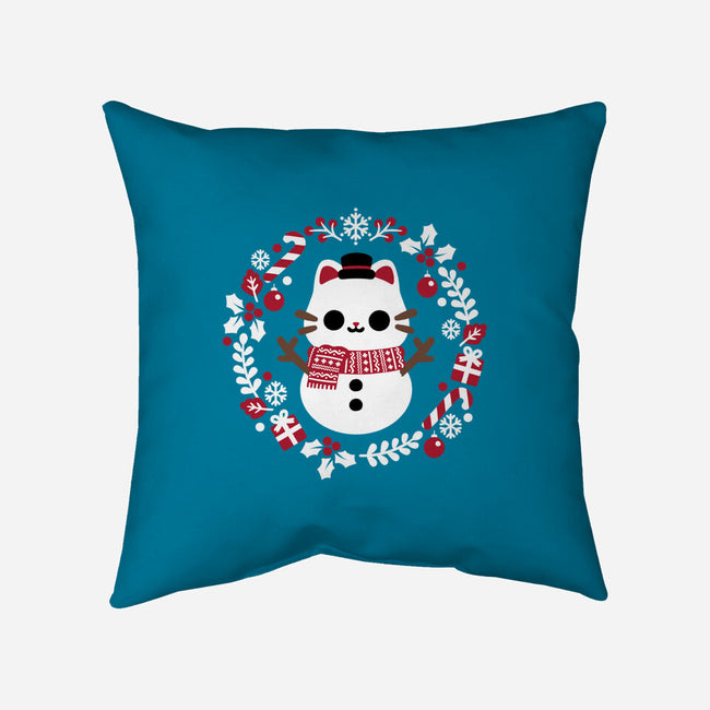 Furosty The Snowcat-None-Removable Cover w Insert-Throw Pillow-NemiMakeit