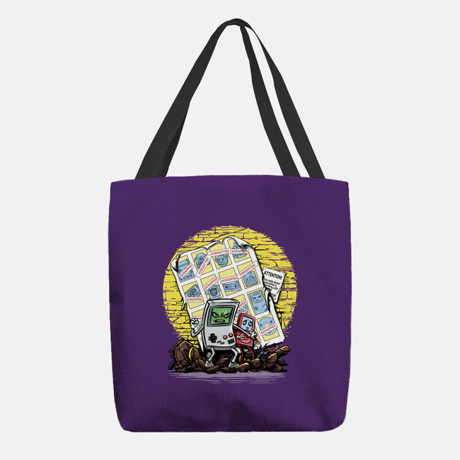 Days Of Tecnology Past-None-Basic Tote-Bag-zascanauta