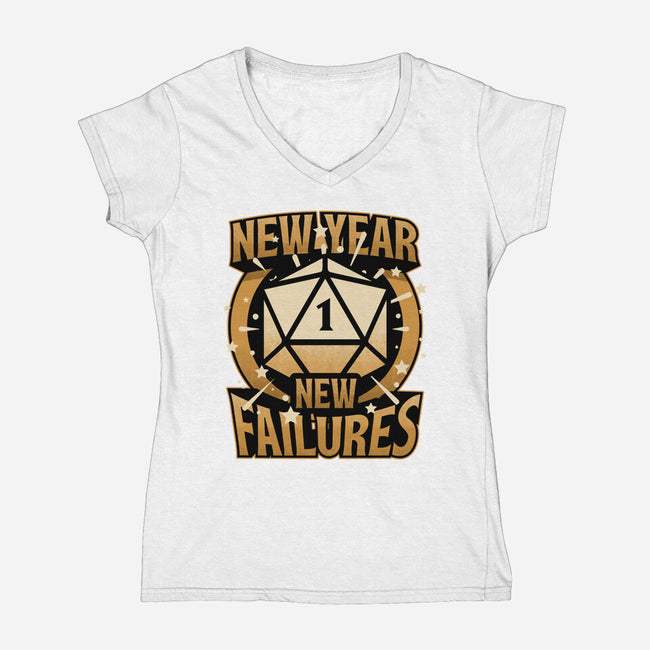 New Year More Failures-Womens-V-Neck-Tee-Studio Mootant