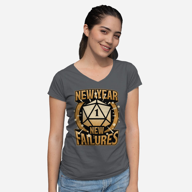 New Year More Failures-Womens-V-Neck-Tee-Studio Mootant