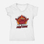 New Year More Chaos-Womens-V-Neck-Tee-Studio Mootant