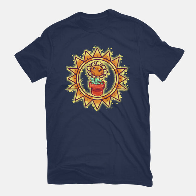 Super Sunflower-Womens-Fitted-Tee-nickzzarto