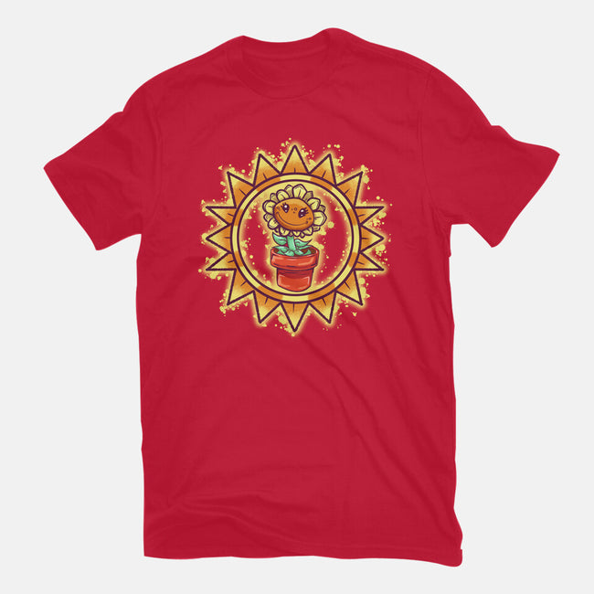 Super Sunflower-Womens-Fitted-Tee-nickzzarto