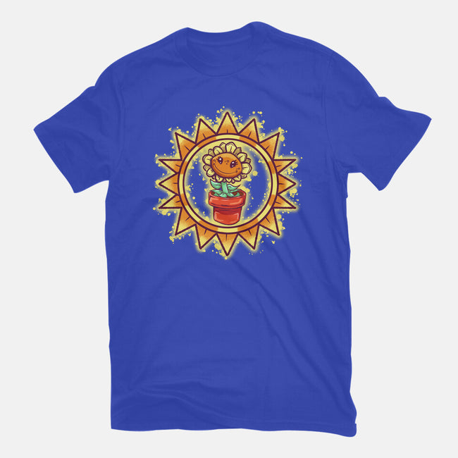 Super Sunflower-Womens-Fitted-Tee-nickzzarto