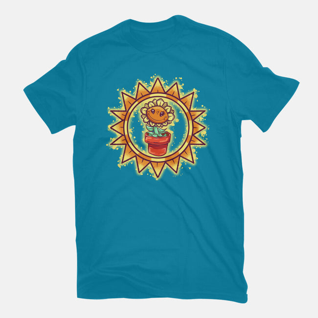 Super Sunflower-Womens-Fitted-Tee-nickzzarto