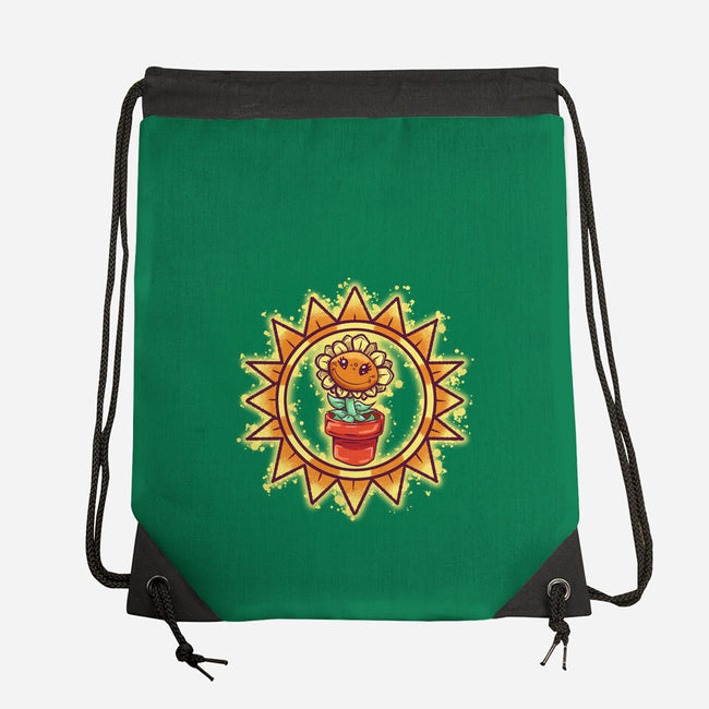 Super Sunflower-None-Drawstring-Bag-nickzzarto