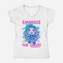 Embrace The Chaos-Womens-V-Neck-Tee-paulagarcia