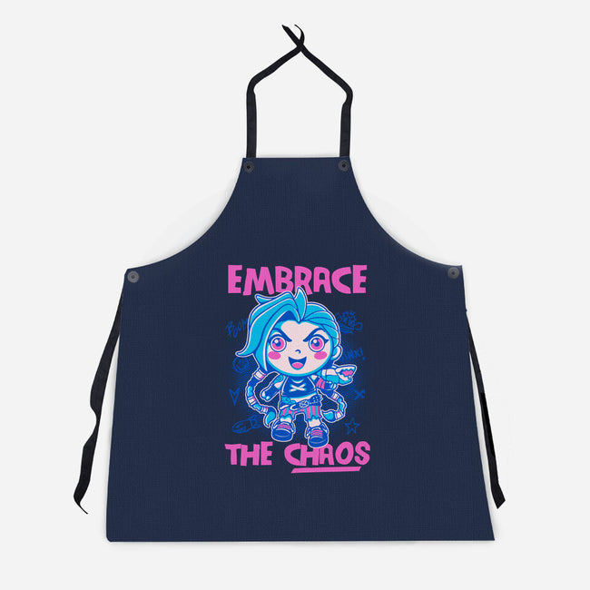 Embrace The Chaos-Unisex-Kitchen-Apron-paulagarcia