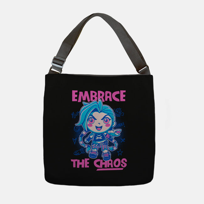 Embrace The Chaos-None-Adjustable Tote-Bag-paulagarcia