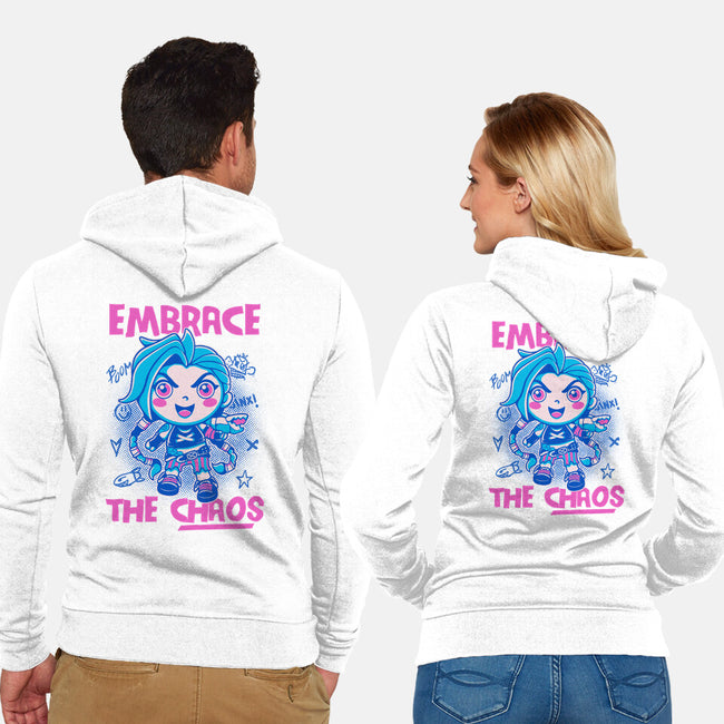 Embrace The Chaos-Unisex-Zip-Up-Sweatshirt-paulagarcia