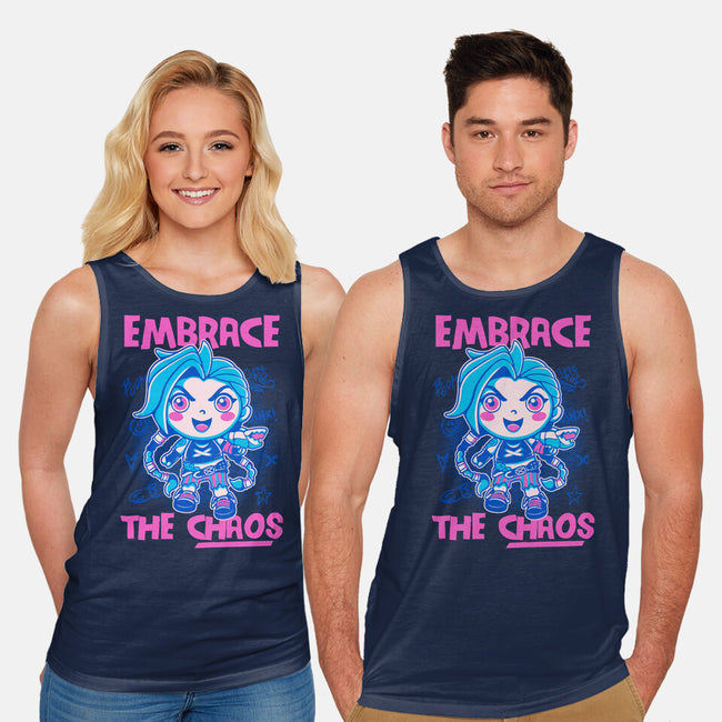 Embrace The Chaos-Unisex-Basic-Tank-paulagarcia