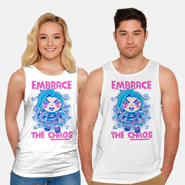 Embrace The Chaos-Unisex-Basic-Tank-paulagarcia