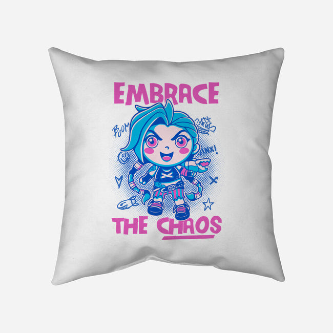 Embrace The Chaos-None-Removable Cover w Insert-Throw Pillow-paulagarcia