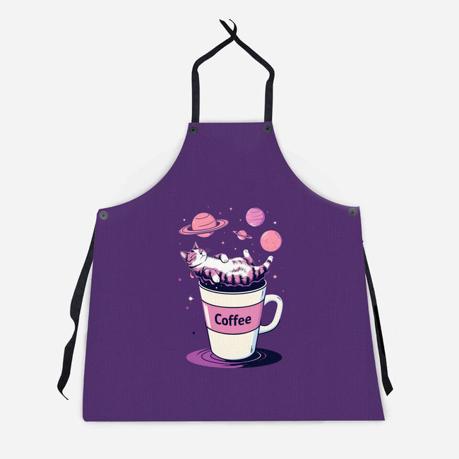 Galactic Coffee-Unisex-Kitchen-Apron-Jasonza