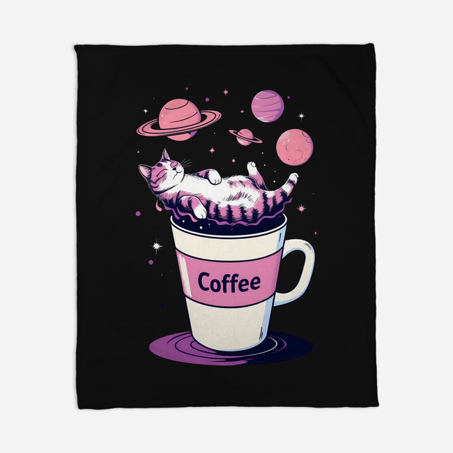 Galactic Coffee-None-Fleece-Blanket-Jasonza