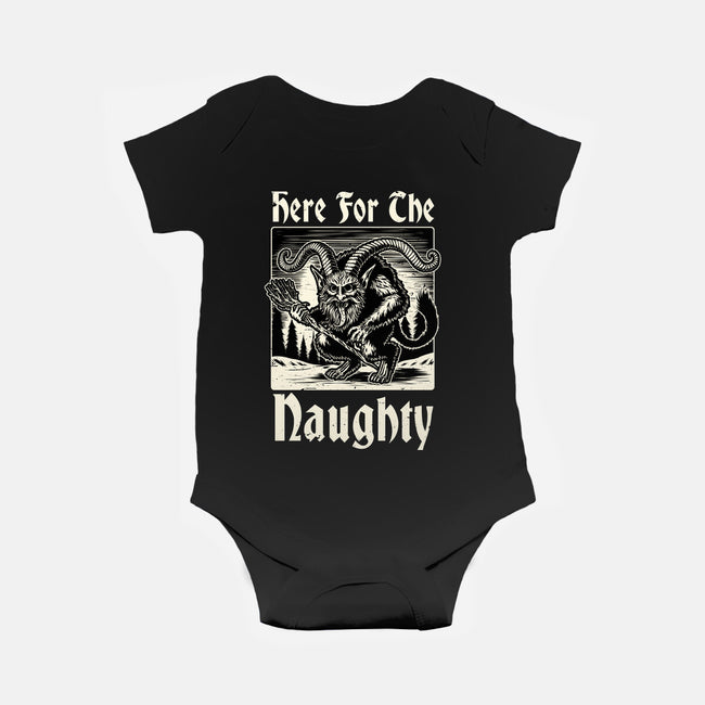 Naughty Krampus Christmas-Baby-Basic-Onesie-Studio Mootant