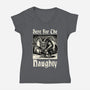 Naughty Krampus Christmas-Womens-V-Neck-Tee-Studio Mootant