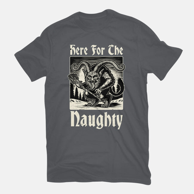 Naughty Krampus Christmas-Mens-Heavyweight-Tee-Studio Mootant