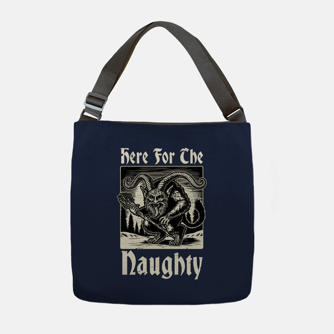 Naughty Krampus Christmas-None-Adjustable Tote-Bag-Studio Mootant