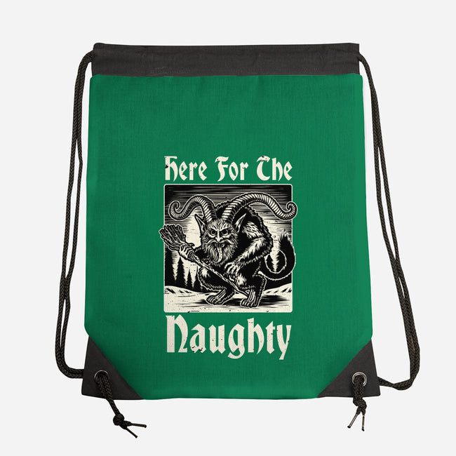 Naughty Krampus Christmas-None-Drawstring-Bag-Studio Mootant