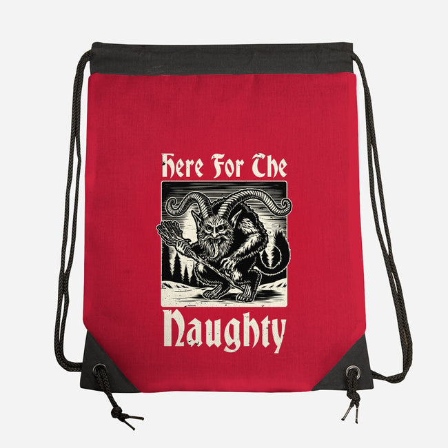 Naughty Krampus Christmas-None-Drawstring-Bag-Studio Mootant