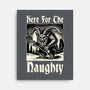 Naughty Krampus Christmas-None-Stretched-Canvas-Studio Mootant