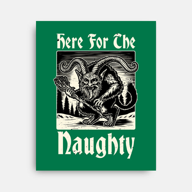 Naughty Krampus Christmas-None-Stretched-Canvas-Studio Mootant