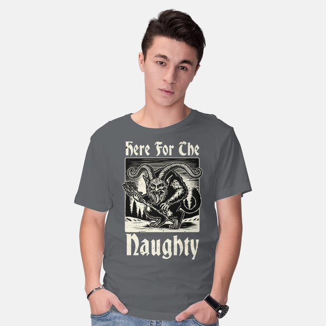 Naughty Krampus Christmas-Mens-Basic-Tee-Studio Mootant