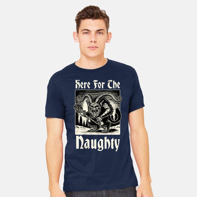 Naughty Krampus Christmas-Mens-Heavyweight-Tee-Studio Mootant