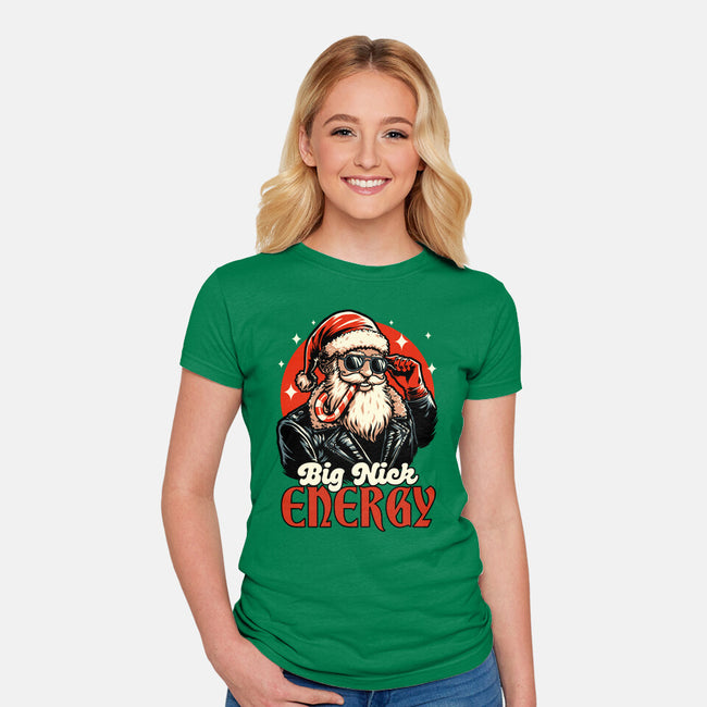 Big Santa Claus Energy-Womens-Fitted-Tee-Studio Mootant