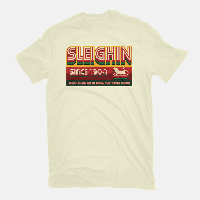 Sleighin Since 1809-Mens-Basic-Tee-Whimsical Thinker