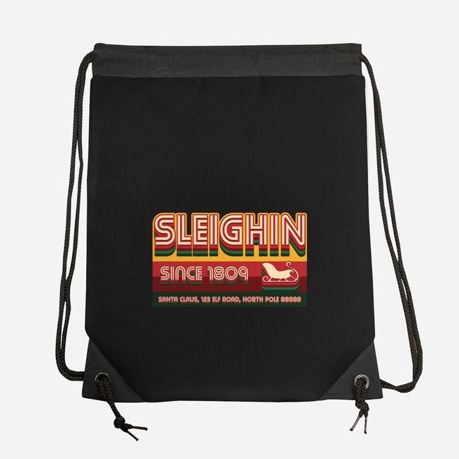 Sleighin Since 1809-None-Drawstring-Bag-Whimsical Thinker