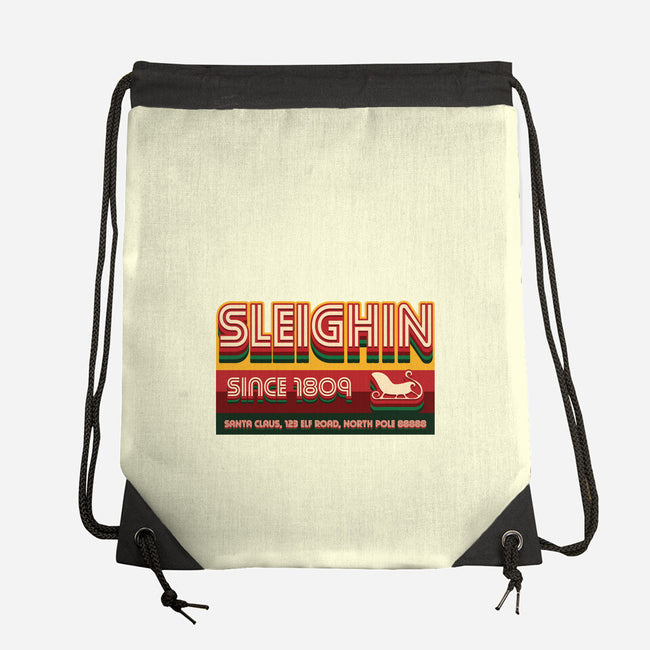 Sleighin Since 1809-None-Drawstring-Bag-Whimsical Thinker