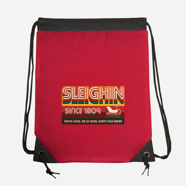 Sleighin Since 1809-None-Drawstring-Bag-Whimsical Thinker